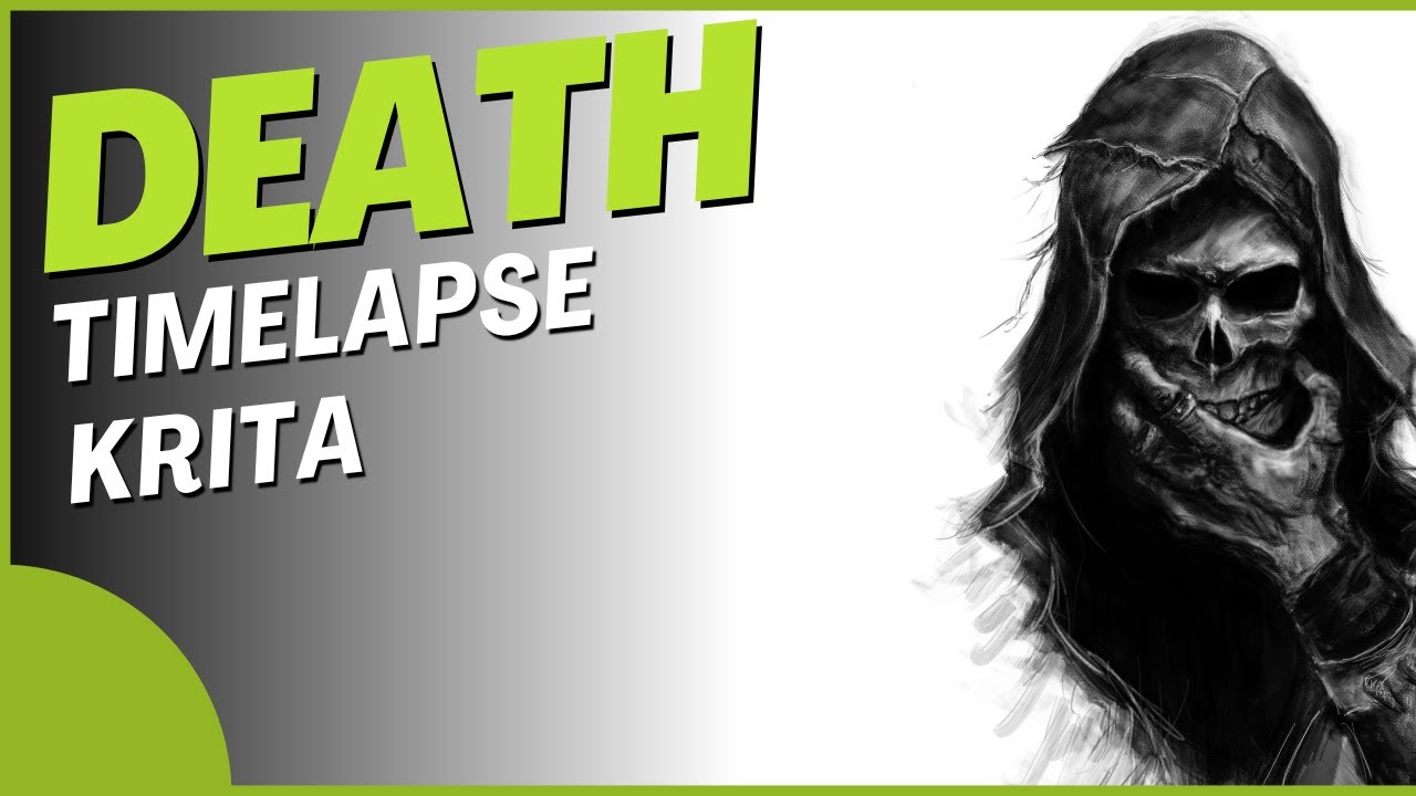 Drawing Death - Timelapse In Krita - YouTube