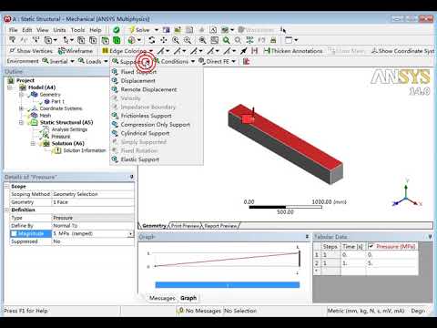 #ANSYS Workbench视频教程#1 一个简单的分析实例