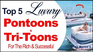 Discover THE Top 5 Luxury #Pontoon & TriToon Boats for Sale #Boat #BoatDealer #BoatLife #PontoonLife