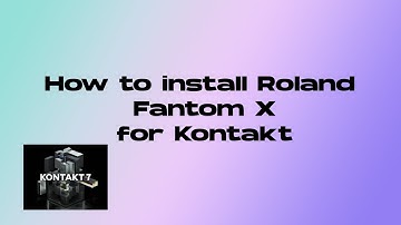 How to install Roland Fantom X for Kontakt (FL 21) (OUTDATED PEEP NEW VIDEO)