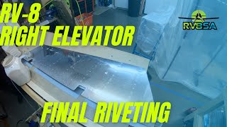 Final Riveting Right Elevator   RV8   4K