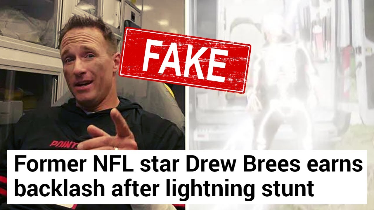 Drew Brees Could Be SUED After Getting SLAMMED For Fake Lightning