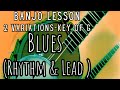 Blues rhythm  lead banjo lesson