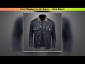 2024 New Fashion Handsome Trend Classic Wash Denim Coat Men Patchwork Collar Men's Coat Denim