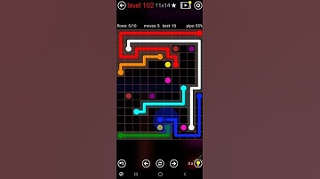 How To Solve Flow Free 11x14 Mega Mania Pack Level 102 Board Walk Through Solution Walkthrough