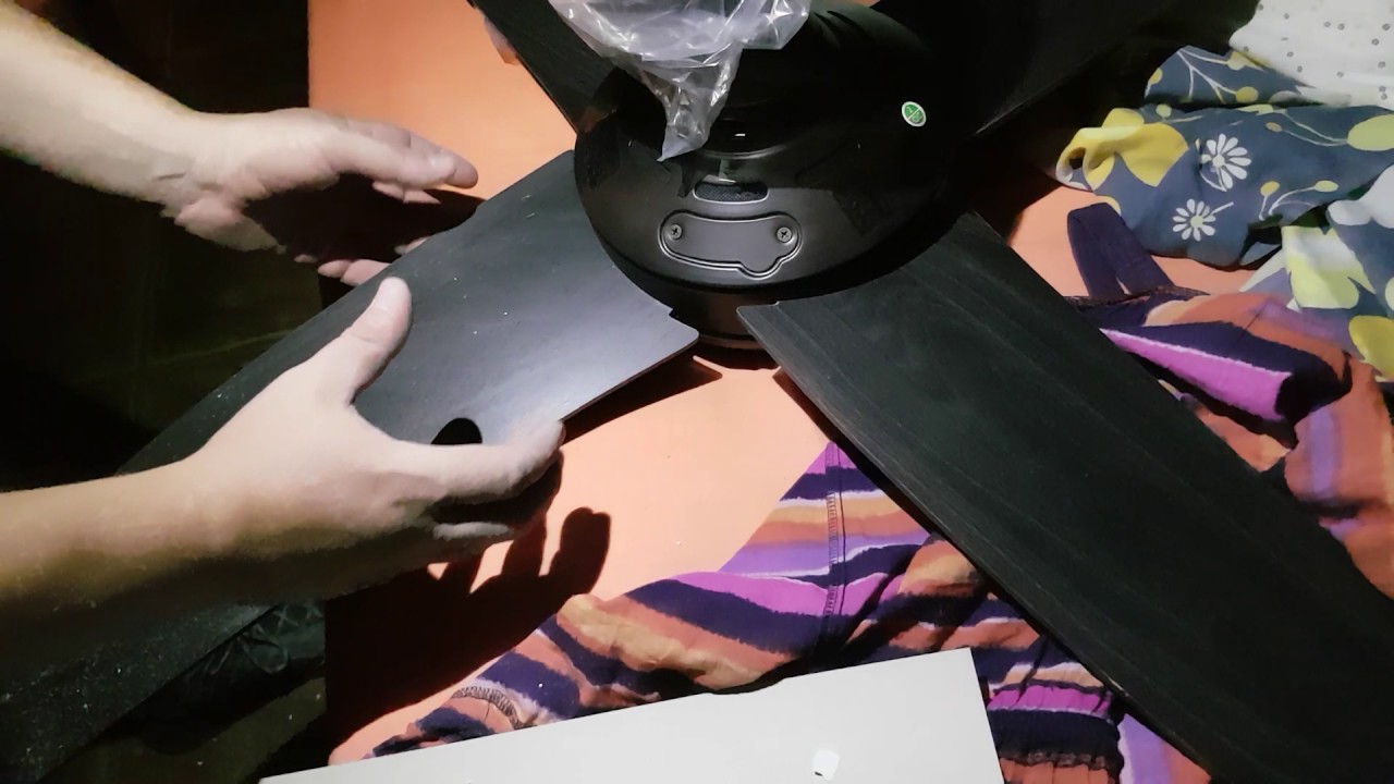 Colocación ventilador de techo explicación técnica paso a paso - YouTube