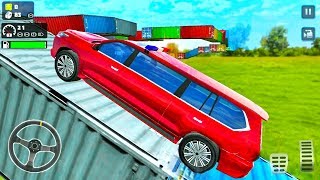 Long Lexus SUV Car With Emergency Sirens #4 - Drive On Container Track - Android Gameplay screenshot 5