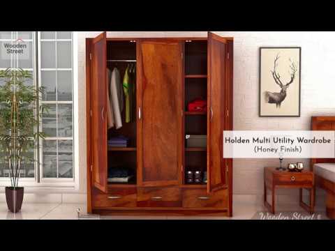 Wardrobe Design Ideas | Holden Multi Utility Wardrobe Design By Wooden Street