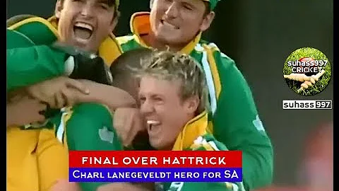 The Most Amazing Finish ever in ODIs. Charl Langelvedt Hattrick| ROFL! Best Breath Taking Over