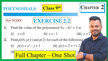 Class 9th Maths Exercise 2.2 || Class 9 ex 2.2 || Ch 2 Polynomials || NCERT || CBSE