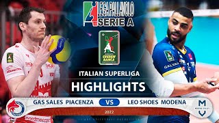Gas Sales Bluenergy Piacenza vs Leo Shoes PerkinElmer Modena - Highlights - Italian Superliga | HD
