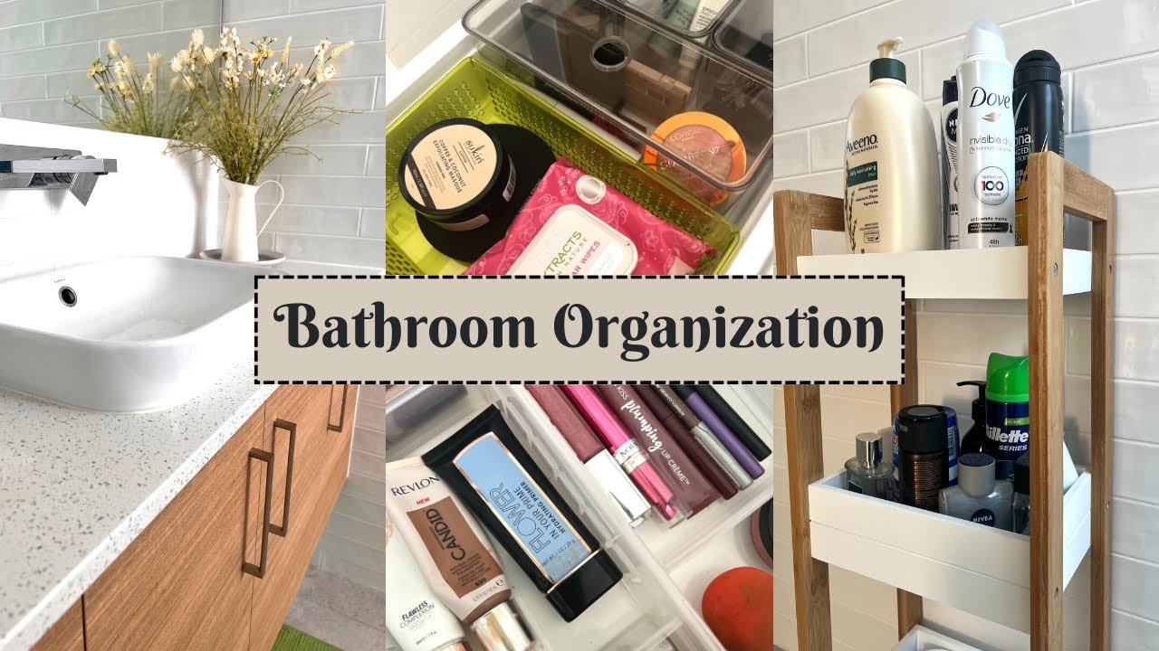 Bathroom Organization | Organising Bathroom Cupboards - YouTube