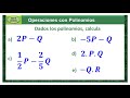 Polinomios Nombre denominación operaciones sumas restas productos cocientes 6abcde