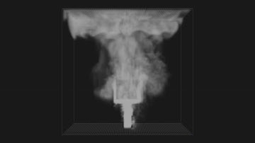 3D Smoke Simulation - OpenGL render