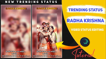 New Trending Status Editing| fill Behind Object Radha Krishna Status Editing Alight Motion