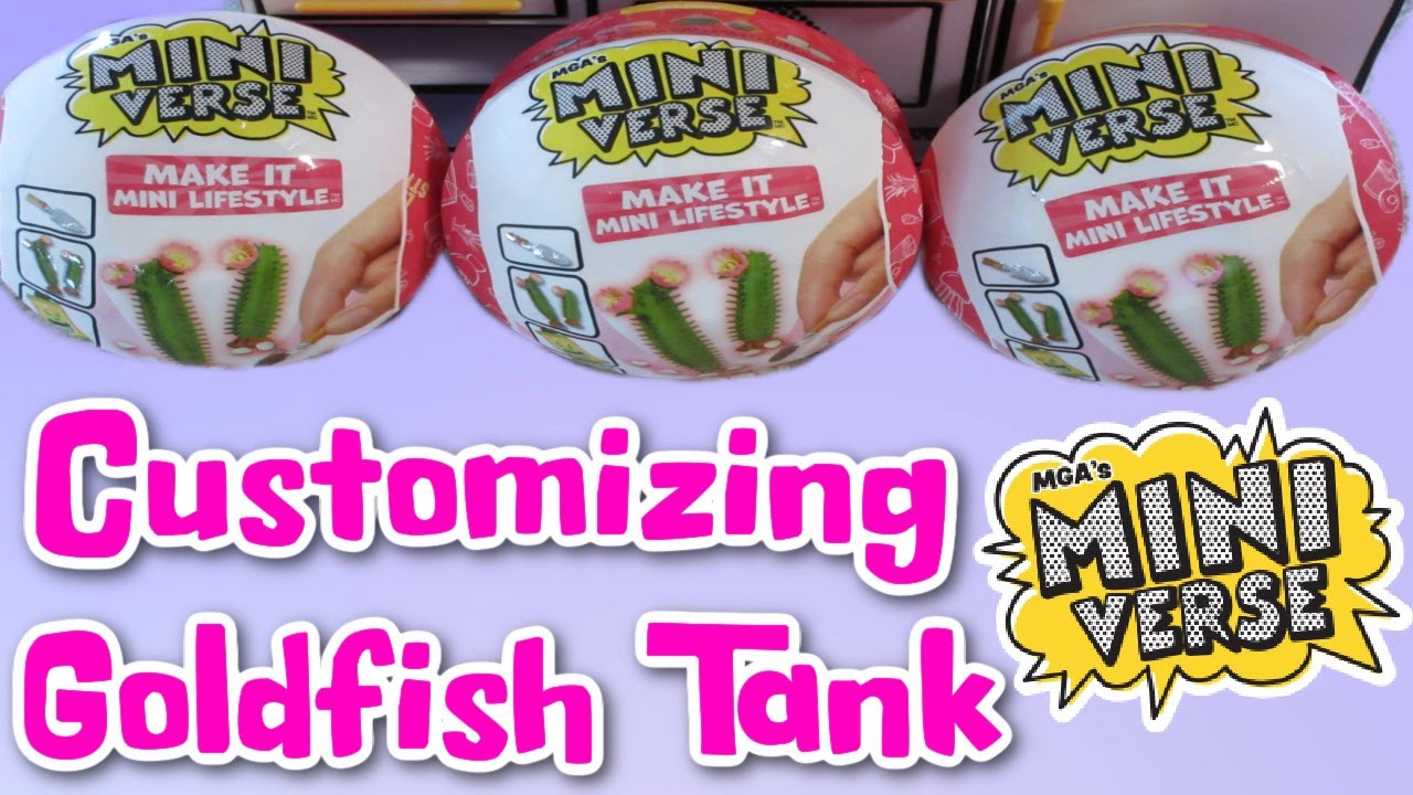 Customizing Make it Mini Lifestyle Goldfish Tank?! #miniverse 