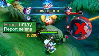 NEW HERO HIRARA COUNTERED BY SELENA |TOP GLOBAL SELENA IS BACK!!! - #mlbb 
