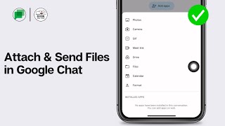 How to Attach & Send Files in Google Chat Conversations 2024 | Send & Share Files In Google Chat