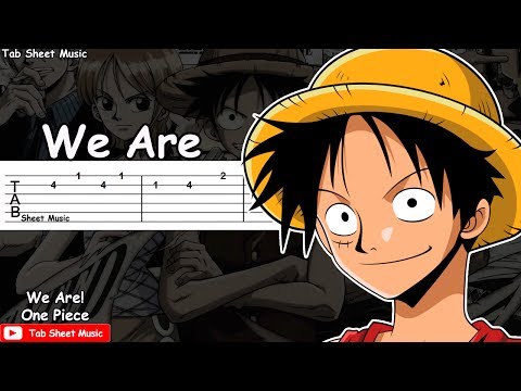 One Piece Op 1 We Are Guitar Tutorial Tab Sheet Music