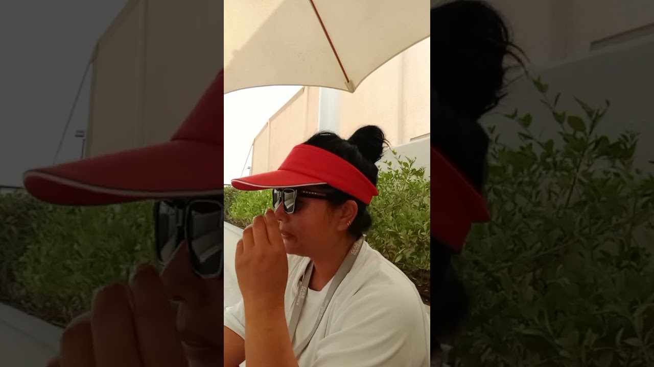 Abu Dhabi ko garmi ma bahira kam garnu sarai garo xa