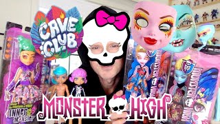 CAVE CLUB VS MONSTER HIGH INNER MONSTER HALLOWEEN COSTUME MASK MOOD PACK DOLL ADD ON UNBOXING REVIEW