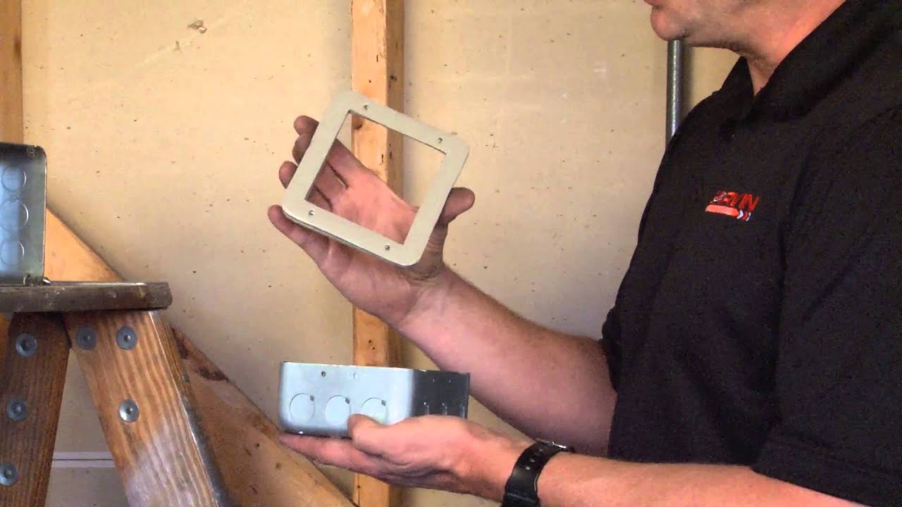 Square Box: Chicago Plenum, 2-1/8" Deep, 4-11/16" Extension Ring with Air Tight Knockouts 73171-SVT