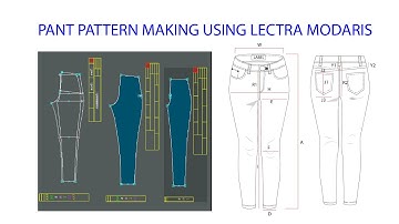Pant pattern making using lectra modaris software