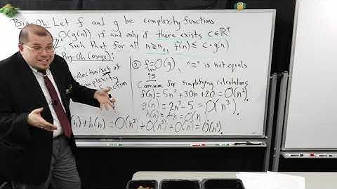 W2022 CS 210 Lecture 6 (Big-Oh, Common Complexity Functions, Proving "is" Claims)
