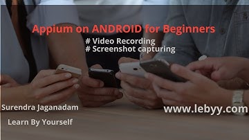 Appium: How to Capture screenshot and video|| ATU Test Recorder| | Appium Beginner Tutorial