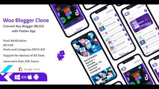 04- connect blogger api to Woo blogger  Flutter theme