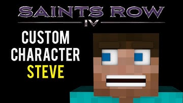 Saints Row IV - Minecraft Steve Custom Character (Inauguration Station)