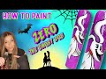 👻 How To Paint Zero The Ghost Dog | Nightmare Before Christmas | Step By Step | Halloween Nail Art