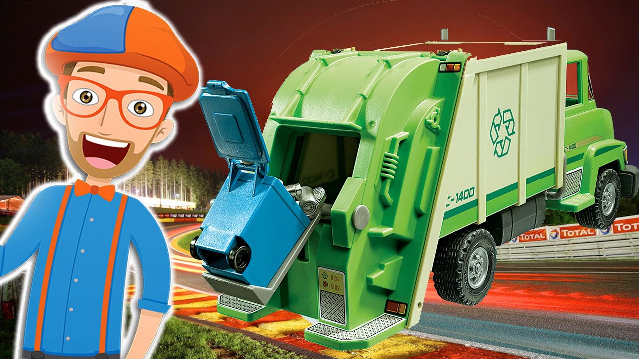 Blippi Garbage Truck Videos YouTube