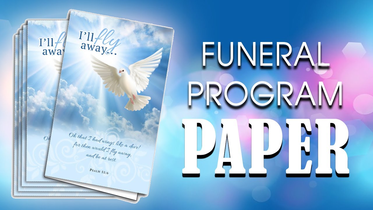 funeral backgrounds for programs