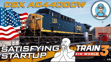 Satisfing Startup of CSX AC4400CW  Loco