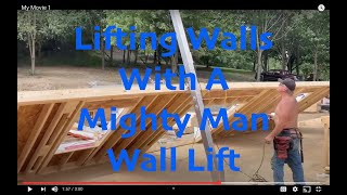 Raising Walls With A Wall Lift: New Home Construction