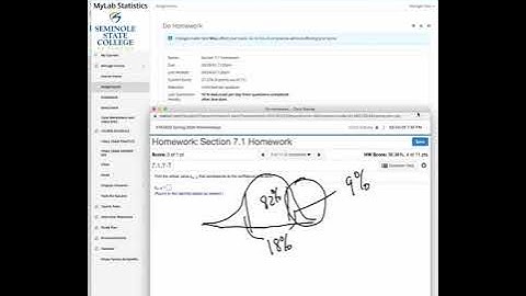 Chapter 7 homework solutions MyMathLab