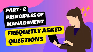 Part-2 Most Important Questions with answers| Principles of management #oneshotvideo #bba #mba #bcom