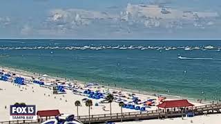 Timelapse: Clearwater Beach Trump boat parade