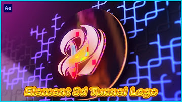 Element 3d Tunnel Logo Animation in After Effect #treanding #3d #logo