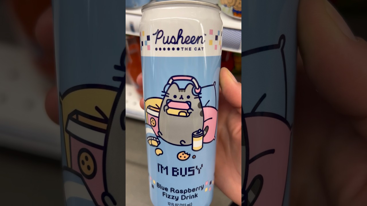 Pusheen blue raspberry fizzy drink at Five Below, Utah 