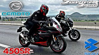 Cf Moto 450SR vs Dominar 400 Touring|Carrera|¡Qué Pedo Con Esta Moto!😱🤯