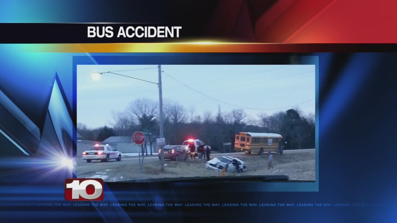 Driver taken to hospital after accident between car and school bus ...