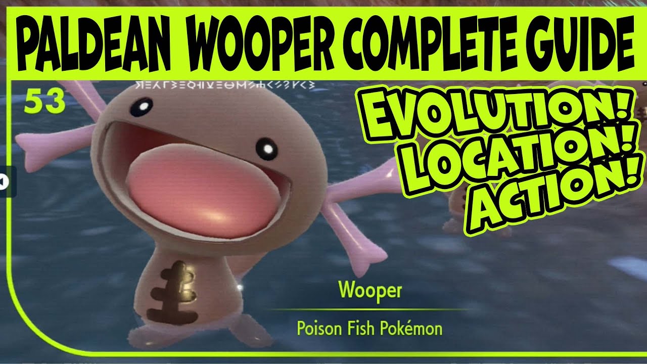 Wooper Pokédex: stats, moves, evolution & locations