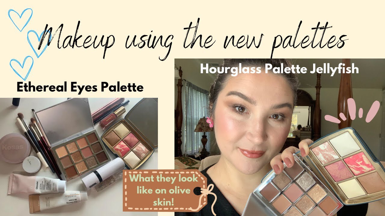 Ethereal Eyes Palette makeup by Mario, hourglass face palette jellyfish