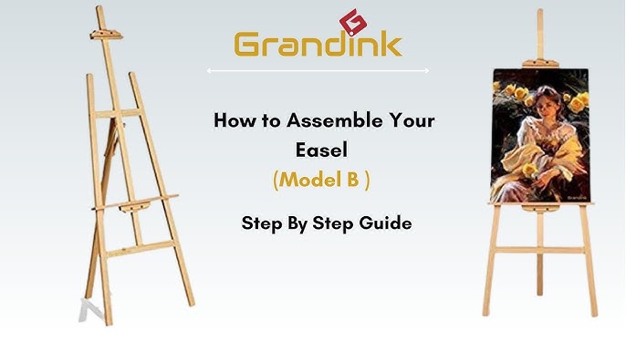 Model A] How to assemble an 5ft easel, Painting Stand, Assemble with me