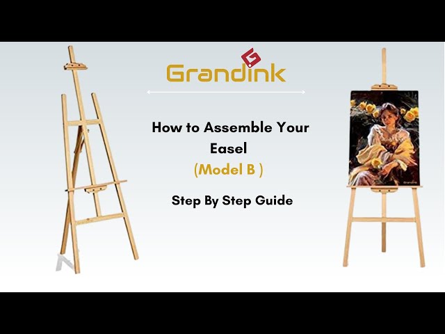 Model B] How to assemble an 5ft easel, Painting Stand, Assemble with me