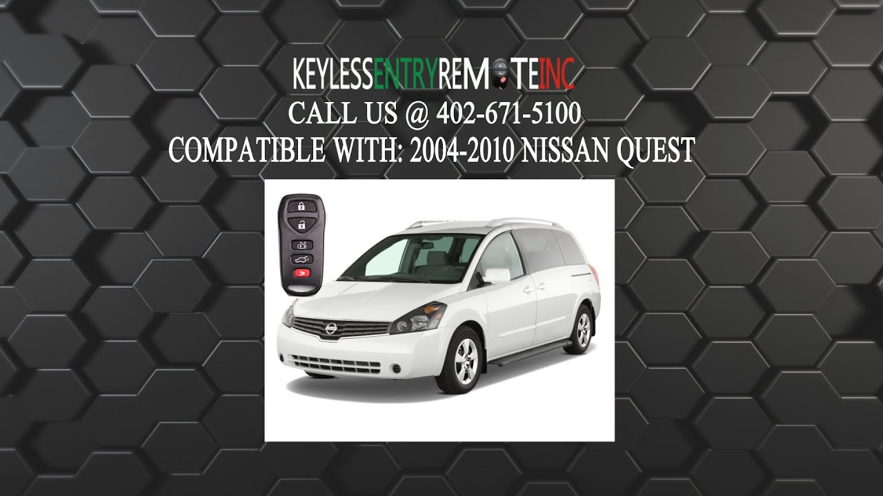 How To Replace Nissan Quest Key Fob Battery 2004 2005 2006 2007 2008