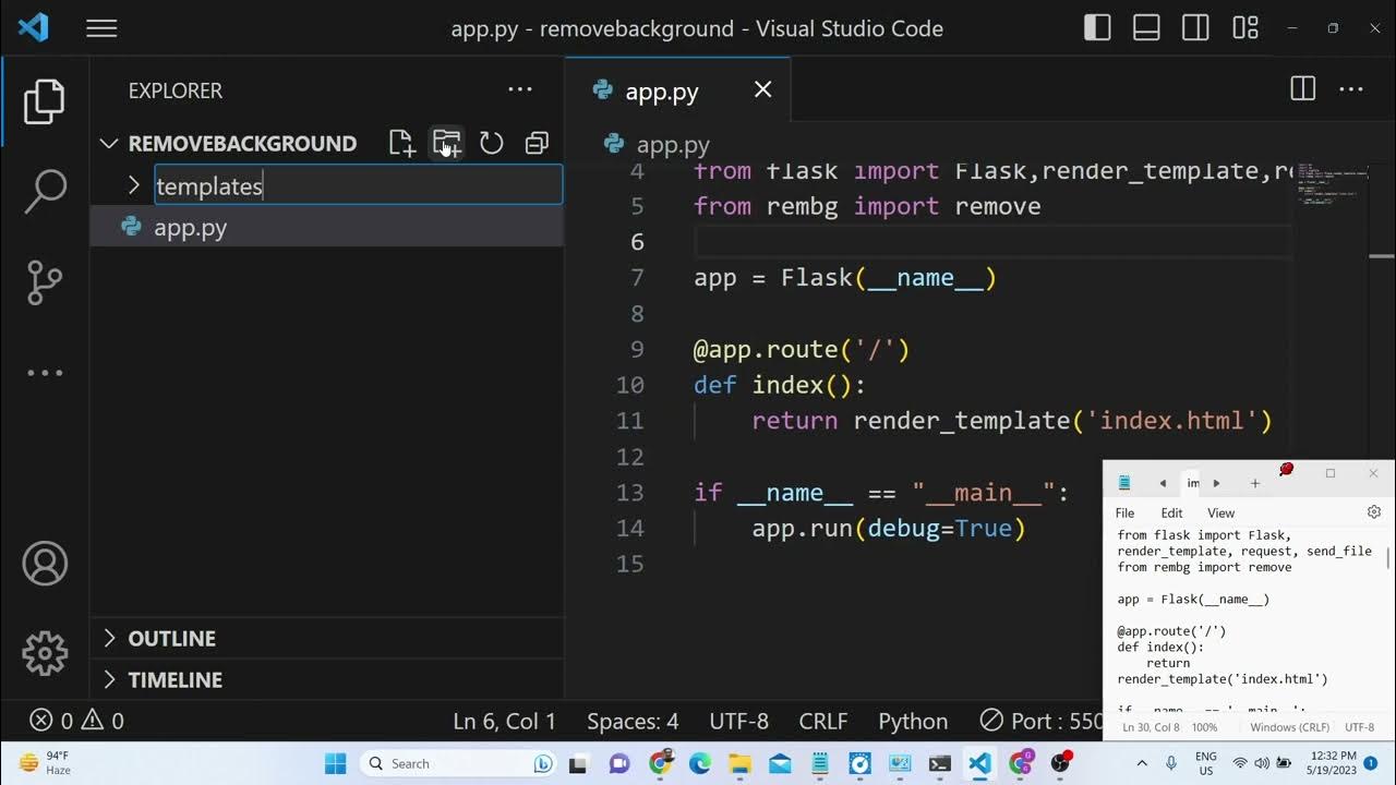 Python 3 Flask Project to Remove Background of Multiple Images Using ...