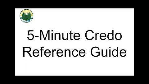 Credo Reference 5-Minute Guide | SUNY Sullivan Libraries